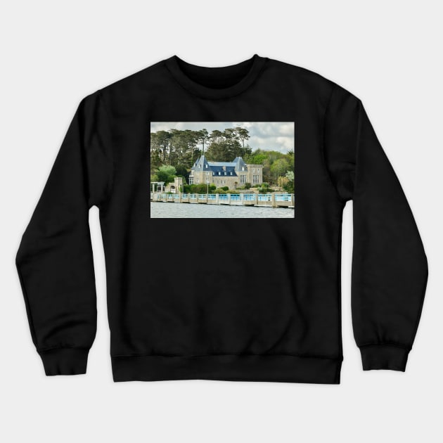 High tide at Croaë Crewneck Sweatshirt by rollier